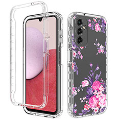 Coque Ultra Fine Transparente Souple Housse Etui 360 Degres Avant et Arriere pour Samsung Galaxy A14 4G Rose