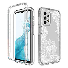 Coque Ultra Fine Transparente Souple Housse Etui 360 Degres Avant et Arriere pour Samsung Galaxy A23 4G Blanc