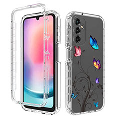 Coque Ultra Fine Transparente Souple Housse Etui 360 Degres Avant et Arriere pour Samsung Galaxy A25 5G Gris Fonce