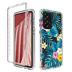 Coque Ultra Fine Transparente Souple Housse Etui 360 Degres Avant et Arriere pour Samsung Galaxy A73 5G Bleu Ciel