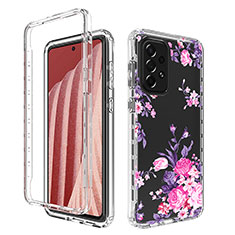 Coque Ultra Fine Transparente Souple Housse Etui 360 Degres Avant et Arriere pour Samsung Galaxy A73 5G Rose