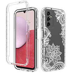 Coque Ultra Fine Transparente Souple Housse Etui 360 Degres Avant et Arriere pour Samsung Galaxy Jump3 5G Blanc