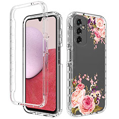 Coque Ultra Fine Transparente Souple Housse Etui 360 Degres Avant et Arriere pour Samsung Galaxy Jump3 5G Or Rose