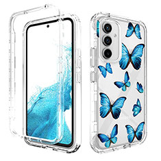 Coque Ultra Fine Transparente Souple Housse Etui 360 Degres Avant et Arriere pour Samsung Galaxy Quantum4 5G Bleu