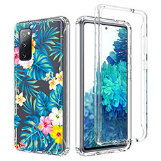 Coque Ultra Fine Transparente Souple Housse Etui 360 Degres Avant et Arriere pour Samsung Galaxy S20 FE 5G Bleu Ciel