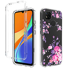 Coque Ultra Fine Transparente Souple Housse Etui 360 Degres Avant et Arriere pour Xiaomi POCO C31 Rose