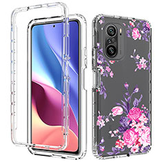 Coque Ultra Fine Transparente Souple Housse Etui 360 Degres Avant et Arriere pour Xiaomi Poco F3 5G Rose