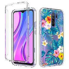 Coque Ultra Fine Transparente Souple Housse Etui 360 Degres Avant et Arriere pour Xiaomi Poco M2 Bleu Ciel