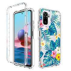 Coque Ultra Fine Transparente Souple Housse Etui 360 Degres Avant et Arriere pour Xiaomi Poco M5S Bleu Ciel