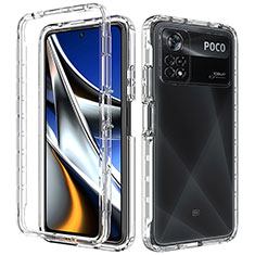 Coque Ultra Fine Transparente Souple Housse Etui 360 Degres Avant et Arriere pour Xiaomi Poco X4 Pro 5G Clair