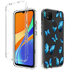 Coque Ultra Fine Transparente Souple Housse Etui 360 Degres Avant et Arriere pour Xiaomi Redmi 9 Activ Bleu