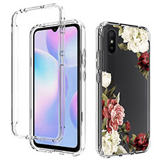 Coque Ultra Fine Transparente Souple Housse Etui 360 Degres Avant et Arriere pour Xiaomi Redmi 9AT Marron