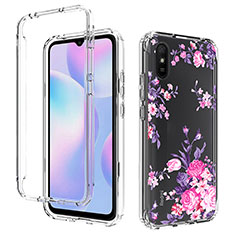 Coque Ultra Fine Transparente Souple Housse Etui 360 Degres Avant et Arriere pour Xiaomi Redmi 9i Rose