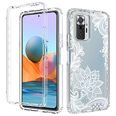 Coque Ultra Fine Transparente Souple Housse Etui 360 Degres Avant et Arriere pour Xiaomi Redmi Note 10 Pro Max Blanc