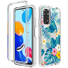 Coque Ultra Fine Transparente Souple Housse Etui 360 Degres Avant et Arriere pour Xiaomi Redmi Note 11S 4G Bleu Ciel