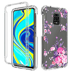 Coque Ultra Fine Transparente Souple Housse Etui 360 Degres Avant et Arriere pour Xiaomi Redmi Note 9S Rose