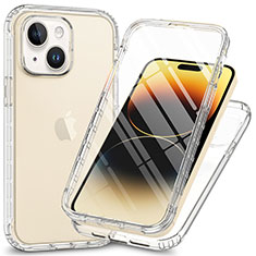 Coque Ultra Fine Transparente Souple Housse Etui 360 Degres Avant et Arriere ZJ1 pour Apple iPhone 13 Clair