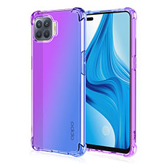 Coque Ultra Fine Transparente Souple Housse Etui Degrade G01 pour Oppo F17 Pro Violet