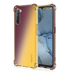 Coque Ultra Fine Transparente Souple Housse Etui Degrade G01 pour Oppo K7 5G Or