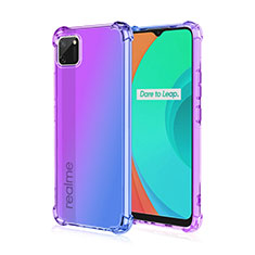 Coque Ultra Fine Transparente Souple Housse Etui Degrade G01 pour Realme C11 Violet