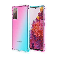 Coque Ultra Fine Transparente Souple Housse Etui Degrade G01 pour Samsung Galaxy S20 FE (2022) 5G Cyan