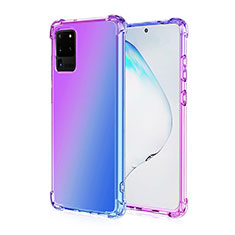 Coque Ultra Fine Transparente Souple Housse Etui Degrade G01 pour Samsung Galaxy S20 Ultra 5G Violet