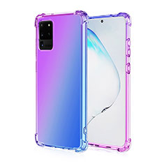 Coque Ultra Fine Transparente Souple Housse Etui Degrade G01 pour Samsung Galaxy S20 Ultra Violet