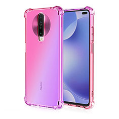 Coque Ultra Fine Transparente Souple Housse Etui Degrade G01 pour Xiaomi Redmi K30 4G Rose