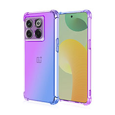 Coque Ultra Fine Transparente Souple Housse Etui Degrade pour OnePlus 10T 5G Violet