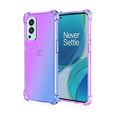 Coque Ultra Fine Transparente Souple Housse Etui Degrade pour OnePlus Nord 2 5G Violet