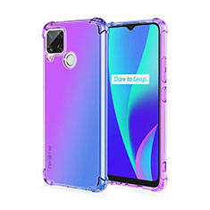 Coque Ultra Fine Transparente Souple Housse Etui Degrade pour Realme 7i RMX2193 Violet Clair