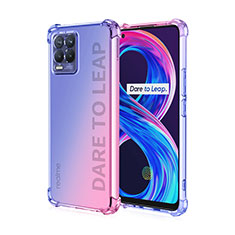 Coque Ultra Fine Transparente Souple Housse Etui Degrade pour Realme 8 4G Bleu