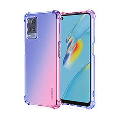 Coque Ultra Fine Transparente Souple Housse Etui Degrade pour Realme 8 5G Bleu