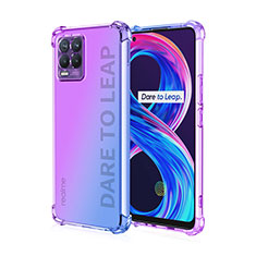 Coque Ultra Fine Transparente Souple Housse Etui Degrade pour Realme 8 Pro Violet Clair