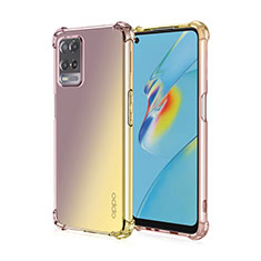 Coque Ultra Fine Transparente Souple Housse Etui Degrade pour Realme 8s 5G Jaune