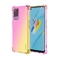 Coque Ultra Fine Transparente Souple Housse Etui Degrade pour Realme 8s 5G Rose