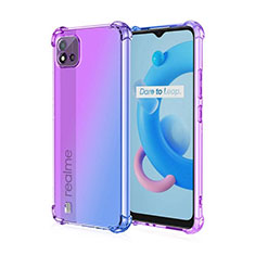 Coque Ultra Fine Transparente Souple Housse Etui Degrade pour Realme C11 (2021) Violet Clair