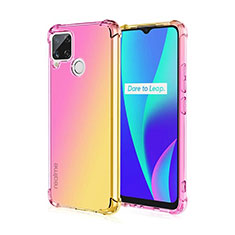 Coque Ultra Fine Transparente Souple Housse Etui Degrade pour Realme C12 Rose