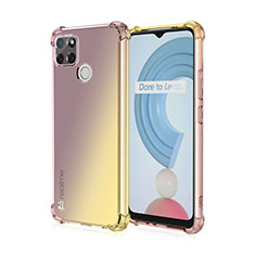 Coque Ultra Fine Transparente Souple Housse Etui Degrade pour Realme C25Y India Jaune