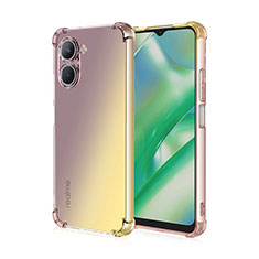 Coque Ultra Fine Transparente Souple Housse Etui Degrade pour Realme C33 (2023) Jaune