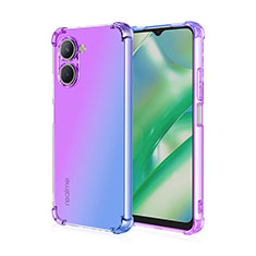 Coque Ultra Fine Transparente Souple Housse Etui Degrade pour Realme C33 (2023) Violet Clair