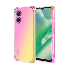 Coque Ultra Fine Transparente Souple Housse Etui Degrade pour Realme C33 Rose