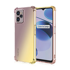 Coque Ultra Fine Transparente Souple Housse Etui Degrade pour Realme C35 Jaune