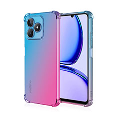 Coque Ultra Fine Transparente Souple Housse Etui Degrade pour Realme C51 Bleu