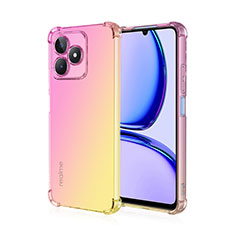 Coque Ultra Fine Transparente Souple Housse Etui Degrade pour Realme C51 Rose