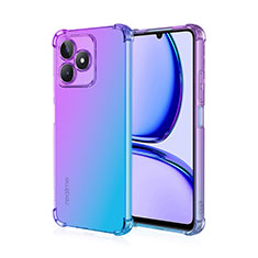 Coque Ultra Fine Transparente Souple Housse Etui Degrade pour Realme C51 Violet Clair