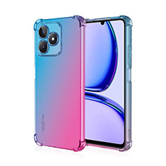 Coque Ultra Fine Transparente Souple Housse Etui Degrade pour Realme C53 India Bleu