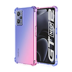 Coque Ultra Fine Transparente Souple Housse Etui Degrade pour Realme GT Neo 3T 5G Bleu