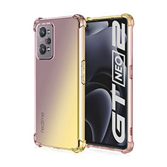 Coque Ultra Fine Transparente Souple Housse Etui Degrade pour Realme GT Neo 3T 5G Jaune