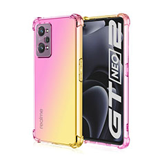 Coque Ultra Fine Transparente Souple Housse Etui Degrade pour Realme GT Neo 3T 5G Rose